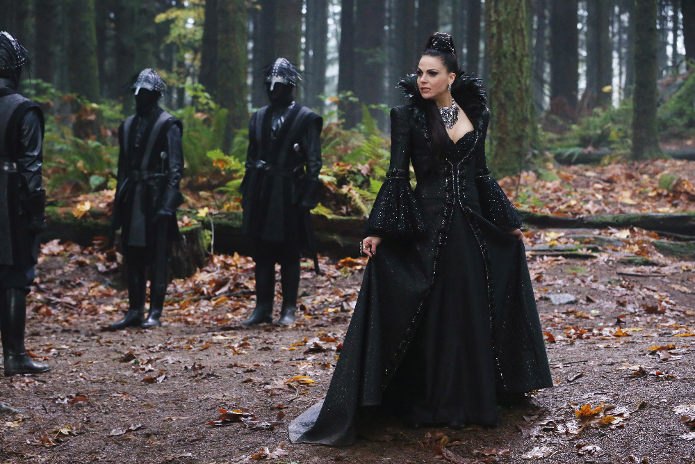 LANA PARRILLA | Tell-Tale TV ONCE UPON A TIME - "Souls of the Departed" - Emma, Regina, Mary Margaret, David, Robin, Henry and Gold arrive in the Underworld, on a mission to rescue Hook, only to discover that their search will be more difficult than they had anticipated. The inhabitants of the Underworld-all souls with unfinished business and many with quite personal vendettas-hound our heroes at every turn. Meanwhile, in an Enchanted Forest flashback, a familiar face from the Evil Queen 14 Fabulous TV Witches - Part 2's past returns to present Regina with the perfect birthday gift, on the 100th episode of "Once Upon a Time," SUNDAY, MARCH 6 (8:00-9:00 p.m. EST) on the ABC Television Network. (ABC/Jack Rowand)