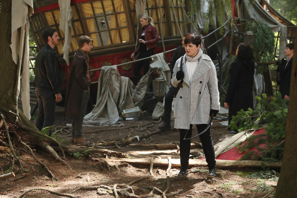 ONCE UPON A TIME - "The Savior" - As "Once Upon a Time" returns to ABC for its sixth season, SUNDAY, SEPTEMBER 25 (8:00-9:00 p.m. EDT), on the ABC Television Network, so does its classic villain-the Evil Queen. (ABC/Jack Rowand) COLIN O Once Upon A Time Photo Preview: What’s Emma’s “Mysterious Side Effect”? (Season 6 Episode 1) - Part 4'DONOGHUE, HANK HARRIS, JENNIFER MORRISON, GINNIFER GOODWIN
