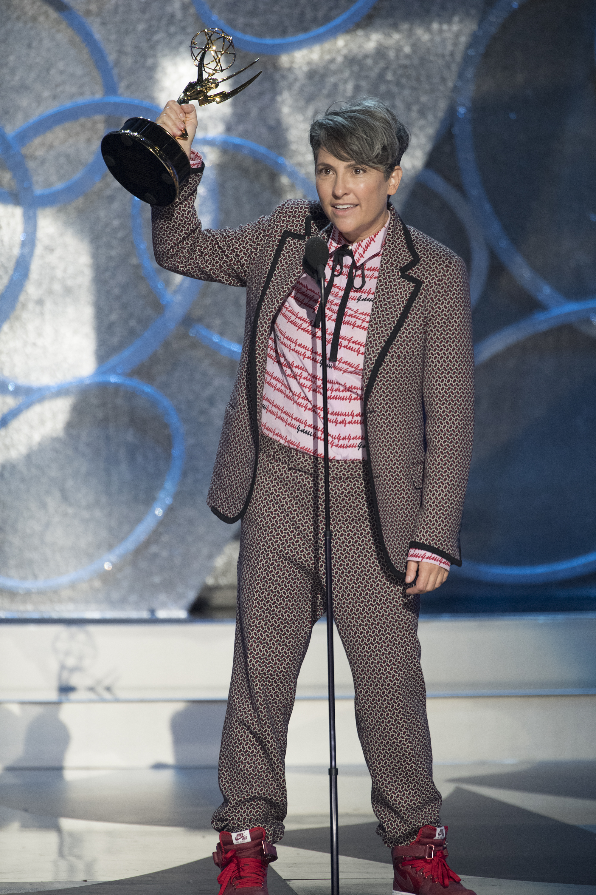 THE 68TH EMMY(r) AWARDS - “The 68th Emmy Awards” broadcasts live from The Microsoft Theater in Los Angeles, Sunday, September 18 (7:00-11:00 p.m. EDT/4:00-8:00 p.m. PDT), on ABC and is hosted by Jimmy Kimmel. (ABC/Image Group LA) JILL SOLOWAY Emmys 2016: The People v. O.J. Simpson, Veep, and Game of Thrones Take Home Big Wins - Part 2