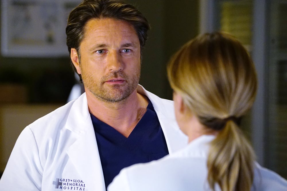 GREY Grey’s Anatomy Photo Preview: Caught in the Middle (Season 13 Episode 3) - Part 3'S ANATOMY - "I Ain't No Miracle Worker" - A car crash at a funeral brings a bickering family into the hospital. Back from New York, Arizona ends up caught between Alex and Andrew. While Ben takes on a new parenting role, Amelia helps Meredith and Maggie through a problem, on "Grey's Anatomy," THURSDAY, OCTOBER 6 (8:00-9:00 p.m. EDT), on the ABC Television Network. (ABC/Richard Cartwright) MARTIN HENDERSON