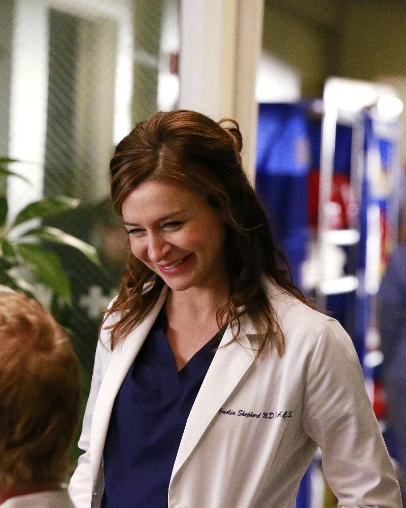 GREY Grey’s Anatomy Photo Preview: It’s Complicated (Season 13 Episode 4) - Part 2'S ANATOMY - "Falling Slowly" - Alex tries to do the right thing but still cant catch a break. Jackson and April adjust to their "new normal" with the baby. While Meredith and Nathan establish what's going on between them, Amelia questions the state of her relationship with Owen, on "Grey's Anatomy," THURSDAY, OCTOBER 13 (8:00-9:00 p.m. EDT), on the ABC Television Network. (ABC/Mitch Haaseth)