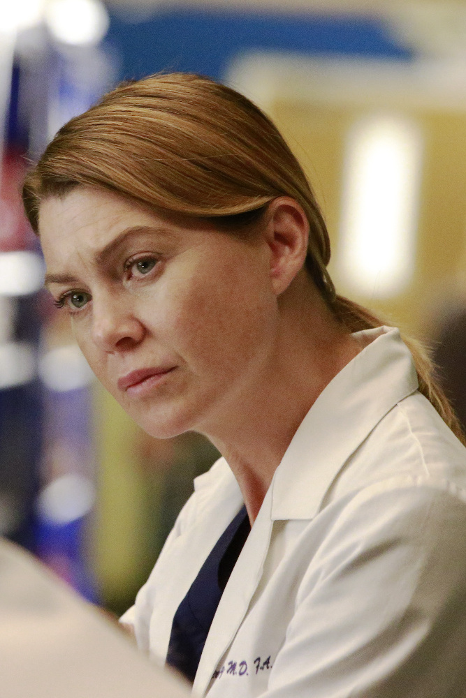 GREY Grey’s Anatomy Photo Preview: It’s Complicated (Season 13 Episode 4) - Part 3'S ANATOMY - "Falling Slowly" - Alex tries to do the right thing but still cant catch a break. Jackson and April adjust to their "new normal" with the baby. While Meredith and Nathan establish what's going on between them, Amelia questions the state of her relationship with Owen, on "Grey's Anatomy," THURSDAY, OCTOBER 13 (8:00-9:00 p.m. EDT), on the ABC Television Network. (ABC/Mitch Haaseth) ELLEN POMPEO