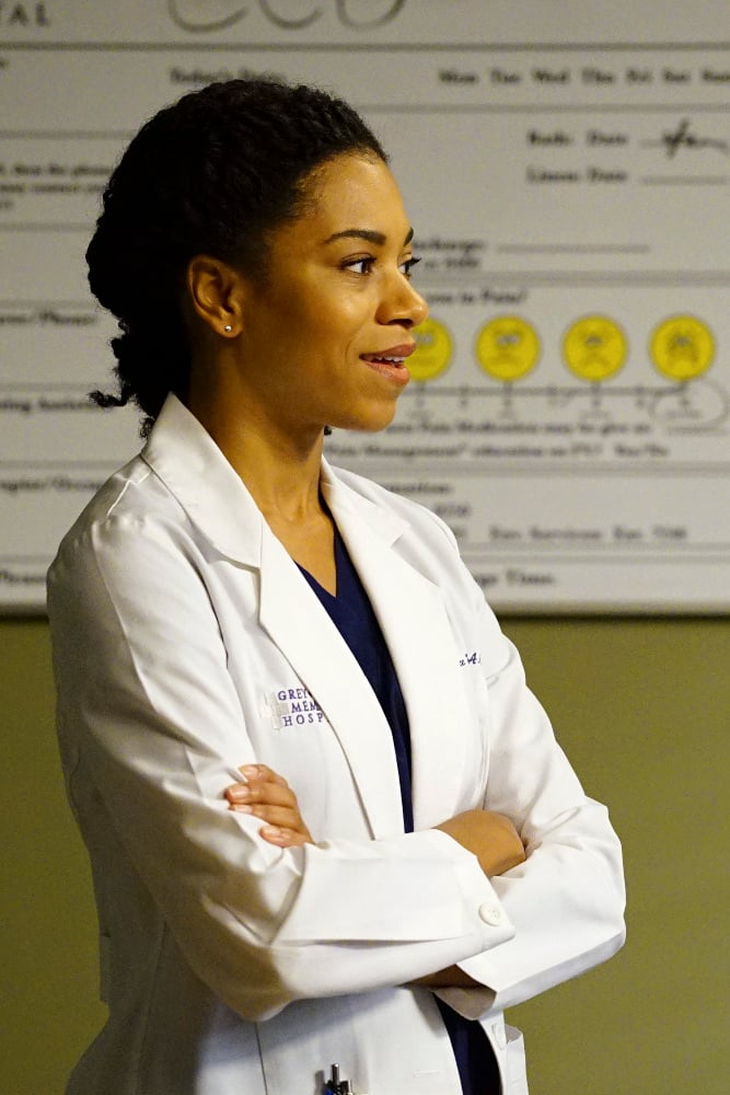 GREY Grey’s Anatomy Photo Preview: A Baby on the Way? (Season 13 Episode 5) - Part 2'S ANATOMY - "Both Sides Now" - Meredith and Bailey are at odds when both of their patients need a liver transplant, Owen seeks help from the other doctors when he is charged with babysitting baby Harriet for the day, and Amelia struggles with telling Owen some important news, on "Grey's Anatomy," THURSDAY, OCTOBER 20 (8:00-9:00 p.m. EDT), on the ABC Television Network. (ABC/Richard Cartwright)