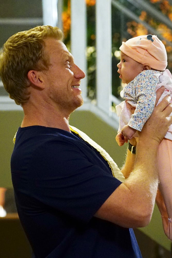 GREY Grey’s Anatomy Photo Preview: A Baby on the Way? (Season 13 Episode 5) - Part 2'S ANATOMY - "Both Sides Now" - Meredith and Bailey are at odds when both of their patients need a liver transplant, Owen seeks help from the other doctors when he is charged with babysitting baby Harriet for the day, and Amelia struggles with telling Owen some important news, on "Grey's Anatomy," THURSDAY, OCTOBER 20 (8:00-9:00 p.m. EDT), on the ABC Television Network. (ABC/Richard Cartwright)