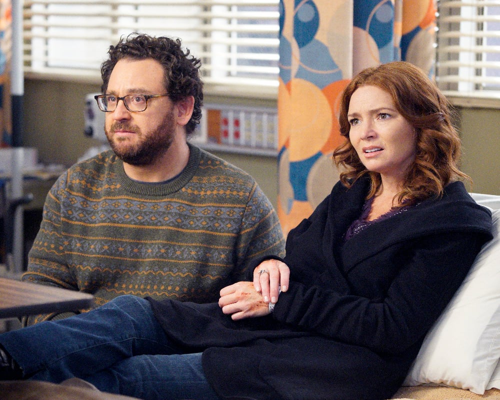 GREY Grey’s Anatomy Photo Preview: Guess Who’s Back? (Season 13 Episode 6) - Part 2'S ANATOMY - "Roar" - A familiar face returns to Grey Sloan, throwing many of the doctors for a loop. With Catherine putting on the pressure, Bailey has to make a decision about Alex while a tough ER case makes Amelia's bad day even worse, on "Grey's Anatomy," THURSDAY, OCTOBER 27 (8:00-9:00 p.m. EDT), on the ABC Television Network. (ABC/Jennifer Clasen) BRIDGID BRANNAGH