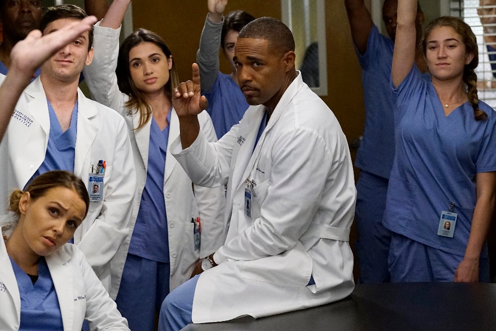 GREY Grey’s Anatomy Photo Preview: Change is Coming (Season 13 Episode 7) - Part 2'S ANATOMY - "Why Try to Change Me Now" - The arrival of a new consultant puts all of the doctors on edge, especially once she starts stepping on toes in the OR. Amelia and Owen bring their personal problems into the hospital, while April explores some uncharted territory, on "Grey's Anatomy," THURSDAY, NOVEMBER 3 (8:00-9:00 p.m. EDT), on the ABC Television Network. (ABC/Kelsey McNeal) CAMILLA LUDDINGTON, JASON GEORGE