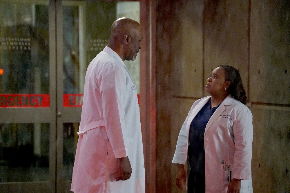 GREY Grey’s Anatomy Winter Finale Photo Preview: What’s the Verdict? - Part 2'S ANATOMY - "You Haven't Done Nothin'" - Believing he is going to jail tomorrow, Alex makes a big decision about his future. While the hospital is overrun with victims of a building collapse, Richard demands answers from Bailey about Eliza's presence at Grey Sloan, on the winter finale of "Grey's Anatomy," THURSDAY, NOVEMBER 17 (8:00-9:00 p.m. EST), on the ABC Television Network. (ABC/Richard Cartwright) JAMES PICKENS JR. JR., CHANDRA WILSON