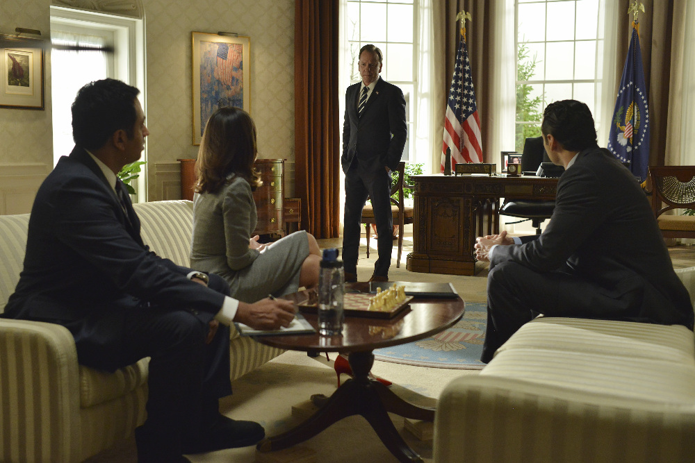 DESIGNATED SURVIVOR - "The Results" - On the eve of the country voting to elect a new House of Representatives, an unexpected development forces Kirkman to consider cancelling the elections entirely. Meanwhile, news has leaked about Majid Nassar Designated Survivor Season 1 Episode 8 Review: The Results | Tell-Tale TV's death, and Kirkman has to handle the fallout, on ABC's "Designated Survivor," WEDNESDAY, NOVEMBER 30 (10:00-11:00 p.m. EST). (ABC/Sven Frenzel) KAL PENN, ITALIA RICCI, KIEFER SUTHERLAND, ADAN CANTO