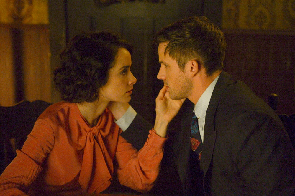 TIMELESS -- "Last Ride of Bonnie & Clyde" Episode 108 -- Pictured: (l-r) Abigail Spencer as Lucy Preston, Matt Lanter as Wyatt Logan -- (Photo by: Sergei Bachlakov/NBC) Tell Tale TV’s Top Moments From Dec 4 – Dec 10: Timeless, Rectify, The Flash, and More - Part 2
