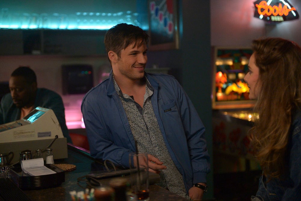 TIMELESS -- "Karma Chameleon" Episode 112 -- Pictured: Matt Lanter as Wyatt Logan -- (Photo by: Sergei Bachlakov/NBC) Timeless Photo Preview: Going Rogue - Part 2 TIMELESS -- "Karma Chameleon" Episode 112 -- Pictured: Matt Lanter as Wyatt Logan -- (Photo by: Sergei Bachlakov/NBC)