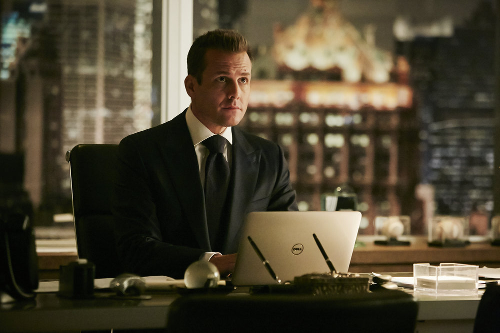 Suits - Season 6 | Tell-Tale TV SUITS -- "Spain" Episode 606 -- Pictured: Gabriel Macht as Harvey Specter -- (Photo by: Ian Watson/USA Network)