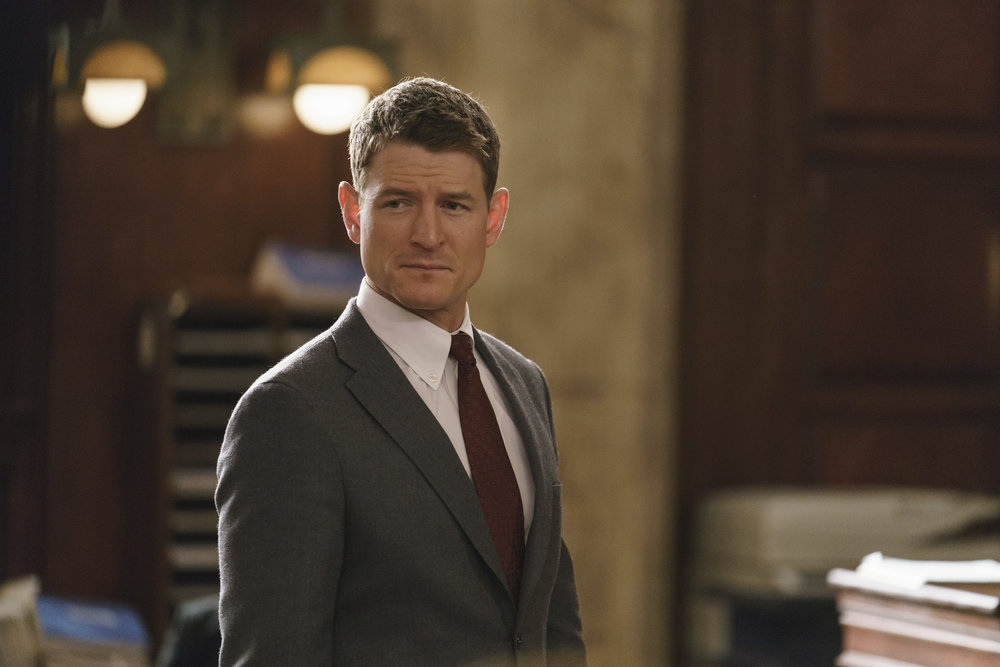 CHICAGO JUSTICE -- "Comma" Episode 112 -- Pictured: Philip Winchester as Peter Stone -- (Photo by: Parrish Lewis/NBC)