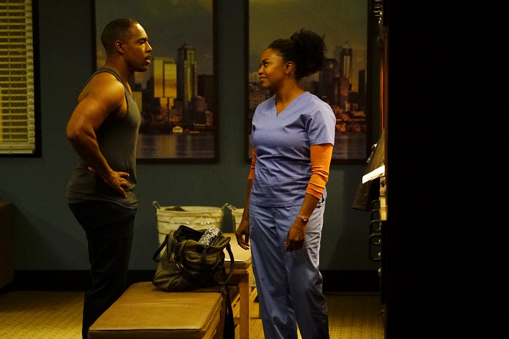 Grey's Anatomy Season 13 Episode 22 JASON GEORGE, JERRIKA HINTON | Tell-Tale TV Grey's Anatomy Season 13 Episode 22 Grey’s Anatomy Photo Preview: Jeopardy - Part 3 Grey's Anatomy Season 13 Episode 22