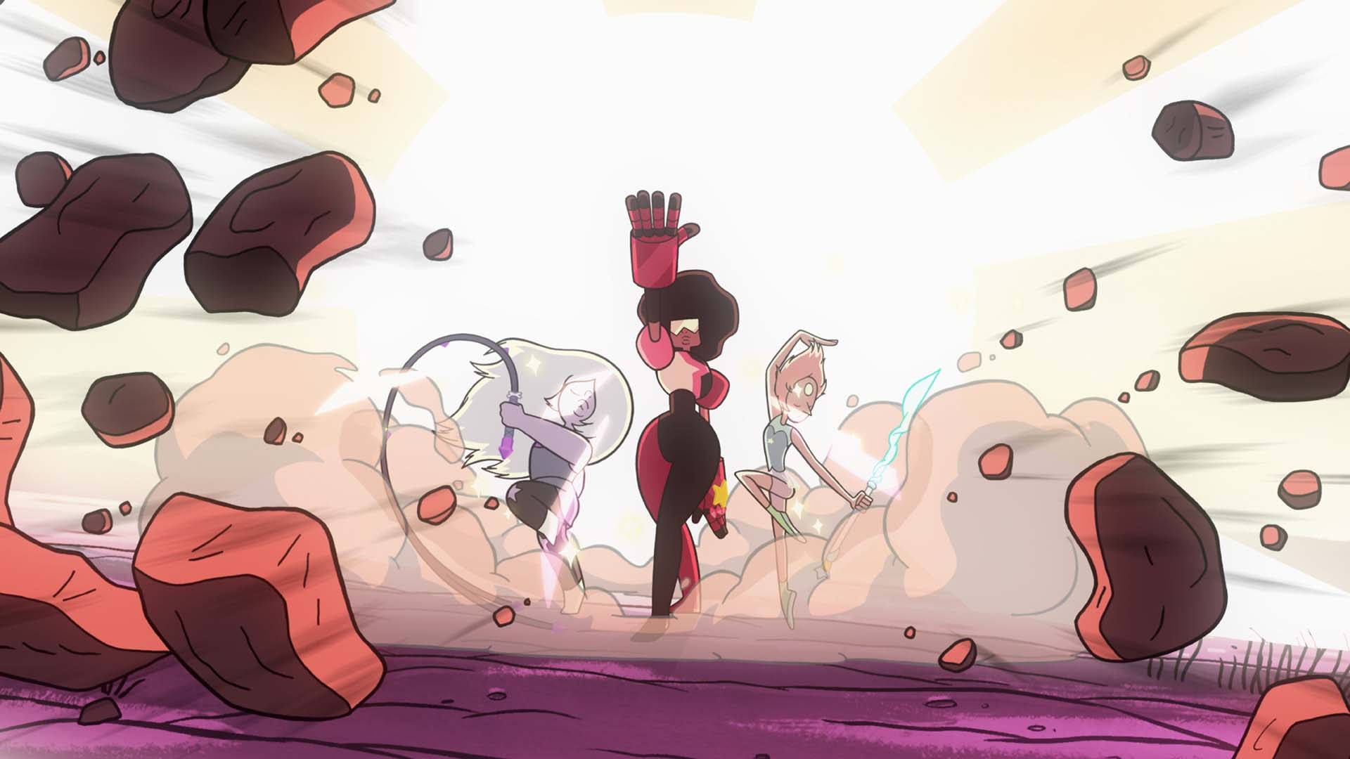 The Crystal Gems, Steven Universe | Tell-Tale TV The Crystal Gems, Steven Universe (Courtesy of Cartoon Network) You’re Not Watching ‘Steven Universe’ — But You Should Be The Crystal Gems, Steven Universe (Courtesy of Cartoon Network)