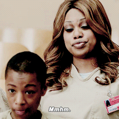 Orange is the New Black - Sophia Burset talking with Poussey