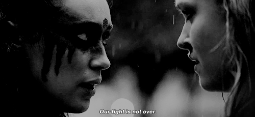 The 100 - Lexa talking to Clarke