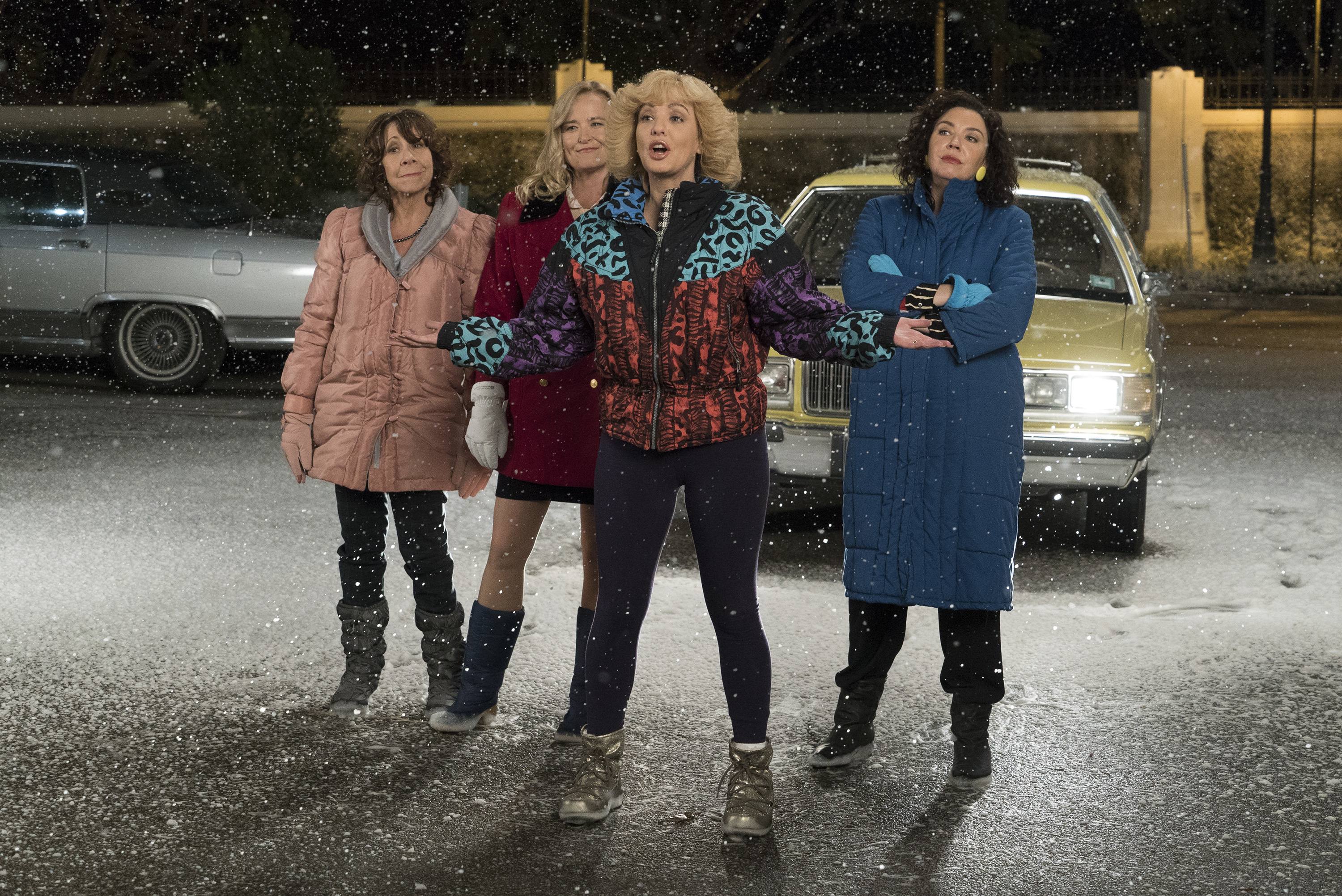 The Goldbergs Season 5 Episode 11 MINDY STERLING, JENNIFER IRWIN, WENDI MCLENDON-COVEY, STEPHANIE COURTNEY The Goldbergs Review: The Goldberg Girls (Season 5 Episode 11)