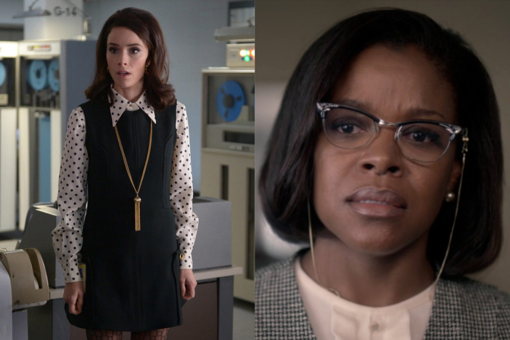 Lucy and Kathryn Johnson in Timeless Season 1 Space Race 22 Most Memorable Costumes From Timeless Season 1 - Part 2