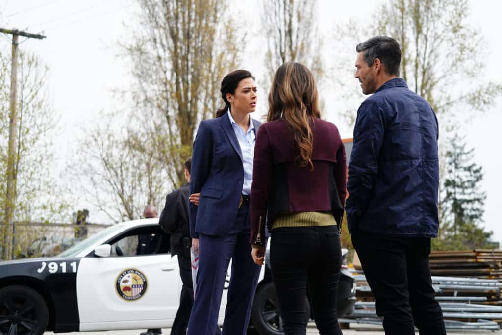 ALIYAH OÕBRIEN, EDDIE CIBRIAN Preview — Take Two Season 1 Episode 5: Death Becomes Him TAKE TWO - "Death Becomes Him" - A terminally ill man hires Eddie and Sam to protect him from the very hitman he hired to make his death look like an accident. When he discovers he was misdiagnosed and is going to live, he fears for his life. Together, Eddie and Sam must keep him safe and in hiding long enough to find and stop his hired killer but soon learn that the hitman isn't the only one after him, on "Take Two," THURSDAY, JULY 19 (8:00-9:00 p.m. EDT), on The ABC Television Network. (ABC/David Bukach)
ALIYAH OÕBRIEN, EDDIE CIBRIAN