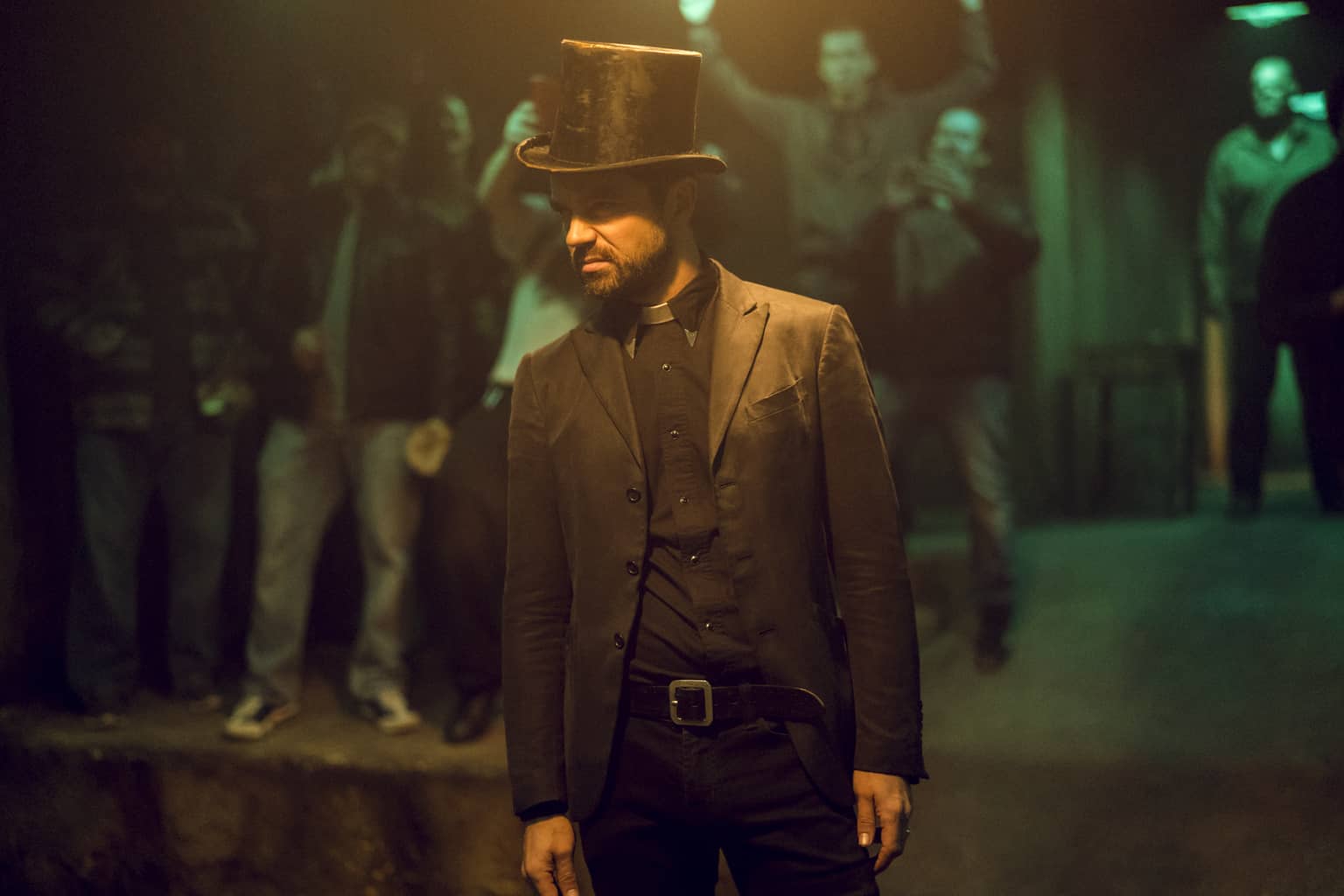 Preacher Season 3 Episode 4 - The Tombs Preview — Preacher Season 3 Episode 4: The Tombs - Part 3 Dominic Cooper as Jesse Custer - Preacher _ Season 3, Episode 4 - Photo Credit: Alfonso Bresciani/AMC/Sony Pictures Television