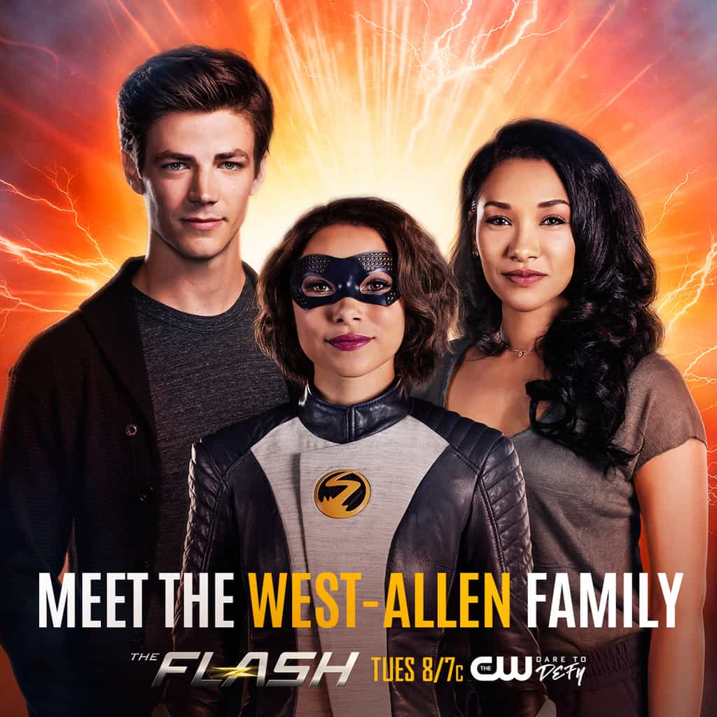 The Flash - Grant Gustin as Barry Allen, Jessica Parker Kennedy as XS and Candice Patton as Iris West Allen Preview — The Flash Season 5 Episode 1: Nora - Part 3 The Flash - Grant Gustin as Barry Allen, Jessica Parker Kennedy as XS and Candice Patton as Iris West Allen