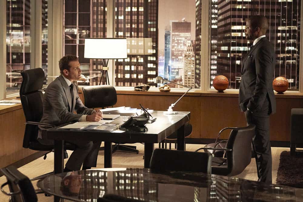Suits Season 8 Episode 10 - Gabriel Macht as Harvey Specter, Dule Hill as Alex Williams Preview — Suits Season 8 Episode 10: Managing Partner - Part 2 Suits Season 8 Episode 10 - Gabriel Macht as Harvey Specter, Dule Hill as Alex Williams