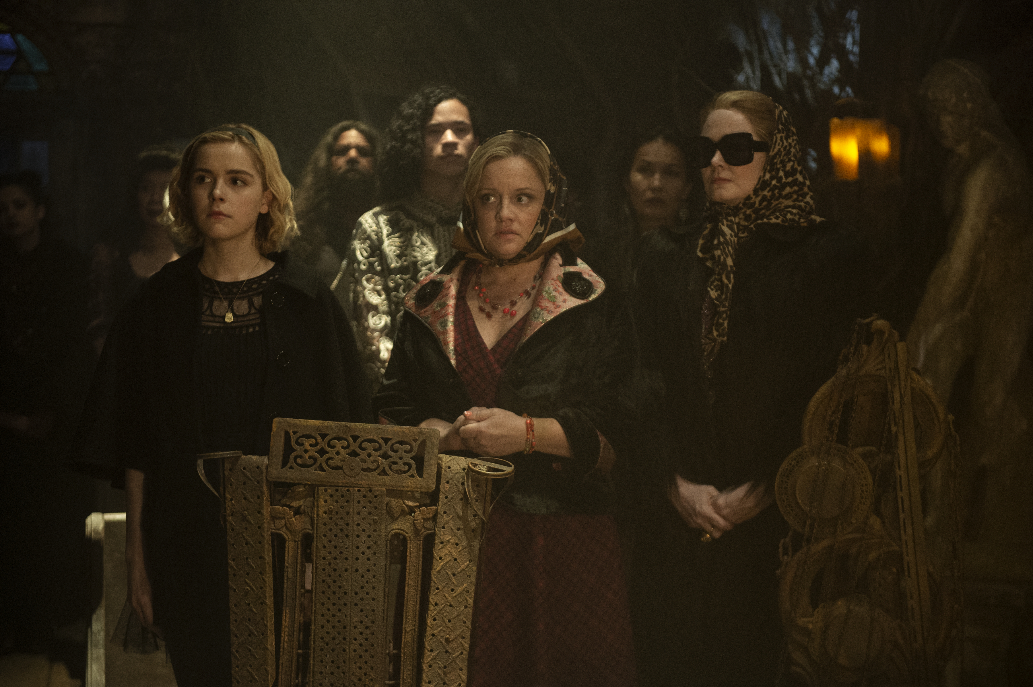 Chilling Adventures of Sabrina Season 1 Episode 3 (Credit: Diyah Pera/Netflix) | Tell-Tale TV Chilling Adventures of Sabrina Season 1 Episode 3 (Credit: Diyah Pera/Netflix) Preview — Chilling Adventures of Sabrina: Season 1 - Part 3 Chilling Adventures of Sabrina Season 1 Episode 3 (Credit: Diyah Pera/Netflix)