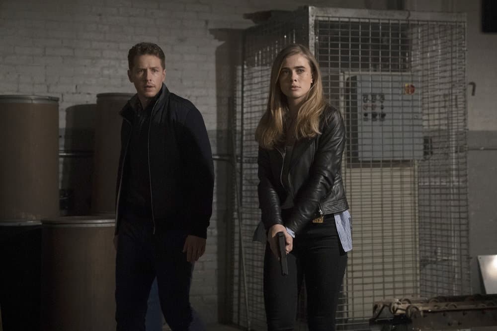 Manifest Season 1 Episode 3 - Josh Dallas as Ben Stone, Melissa Roxburgh as Michaela Stone | Tell-Tale TV Manifest – Season 1 Manifest Review: Turbulence (Season 1 Episode 3) | Tell-Tale TV Manifest Season 1 Episode 3 - Melissa Roxburgh as Michaela Stone, Adriane Lenox as Beverly