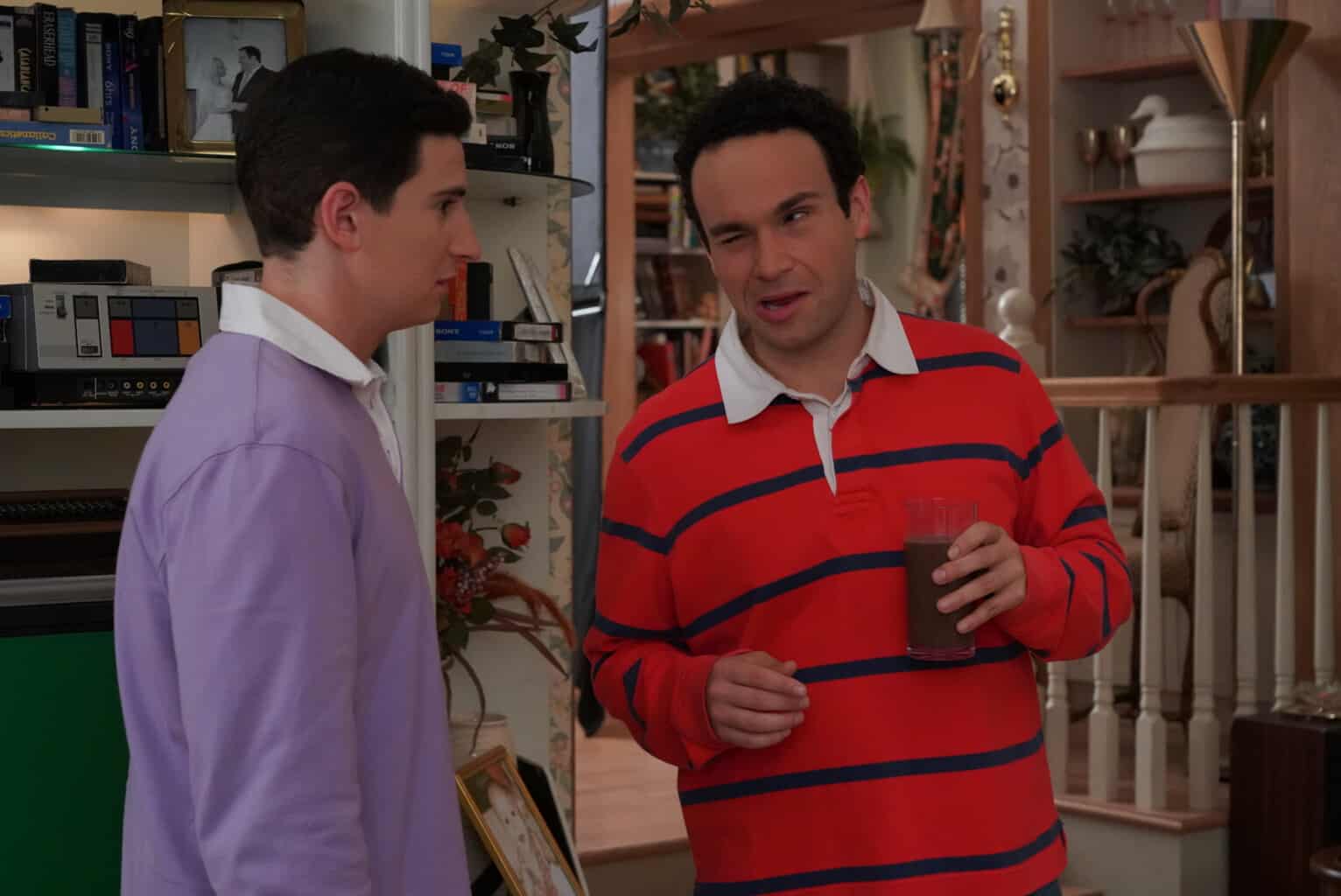The Goldbergs Season 6 Episode 10 "Bachelor Party" SAM LERNER, TROY GENTILE The Goldbergs Review: The Living Room: A 100 Percent True Story (Season 6 Episode 8)