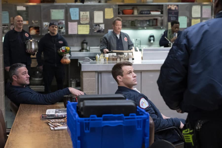 Chicago Fire Season 7 Episode 14 - Taylor Kinney as Kelly Severide, Jesse Spencer as Matthew Caesy Preview — Chicago Fire Season 7 Episode 14: It Wasn’t About Hockey Chicago Fire Season 7 Episode 14 - Taylor Kinney as Kelly Severide, Jesse Spencer as Matthew Caesy