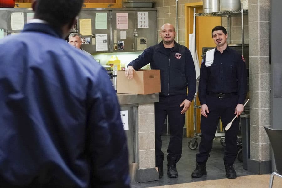 Chicago Fire Season 7 Episode 14 - Yuri Sardarov as Brian "Otis" Zvonecek, Joe Minoso as Joe Cruz Preview — Chicago Fire Season 7 Episode 14: It Wasn’t About Hockey Chicago Fire Season 7 Episode 14 - Yuri Sardarov as Brian "Otis" Zvonecek, Joe Minoso as Joe Cruz