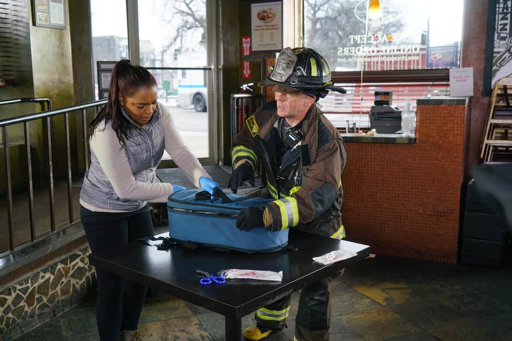 Chicago Med – Season 4 Preview — Chicago Med Season 4 Episode 15: We Hold These Truths - Part 2 Chicago Med Season 4 Episode 15 - Marlyne Barrett as Maggie Lockwood, David Eigenberg as Christopher Herrmann
