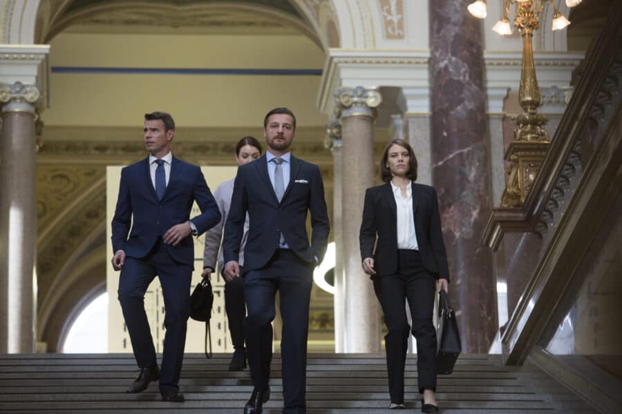 SCOTT FOLEY, BELLAMY YOUNG, ANDREJ POLAK, LAUREN COHAN Whiskey Cavalier Review: The Czech List (Season 1 Episode 2) WHISKEY CAVALIER - "The Czech List" - The Whiskey team is sent to Prague for their first official mission where Will has to seduce the widow of a notorious shipping tycoon in order to gain access to a list of criminal clients, but Frankie doubts his ability to deceive a grieving woman. Back in New York, the bureau assigns the team a new liaison, who just so happens to be the last person Will wants to see, on "Whiskey Cavalier," airing WEDNESDAY, MARCH 6 (10:00-11:00 p.m. EST), on The ABC Television Network. (ABC/Larry D. Horricks)