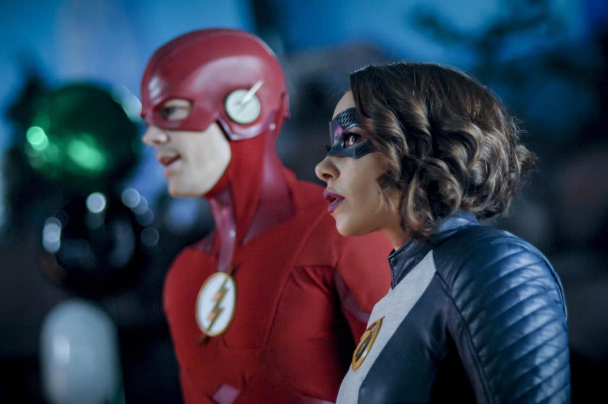 The Flash Season 5 Episode 17: "Time Bomb" Preview — The Flash Season 5 Episode 17: Time Bomb - Part 2 The Flash -- "Time Bomb" -- Image Number: FLA517b_0175b.jpg -- Pictured (L-R): Grant Gustin as The Flash and Jessica Parker Kennedy as XS -- Photo: Sergei Bachlakov/The CW -- ÃÂ© 2019 The CW Network, LLC. All rights reserved