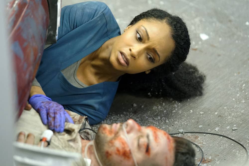 Chicago Med Season 4 Episode 17 - Yaya DaCosta as April Sexton Preview — Chicago Med Season 4 Episode 17: The Space Between Us - Part 3 Chicago Med Season 4 Episode 17 - Yaya DaCosta as April Sexton