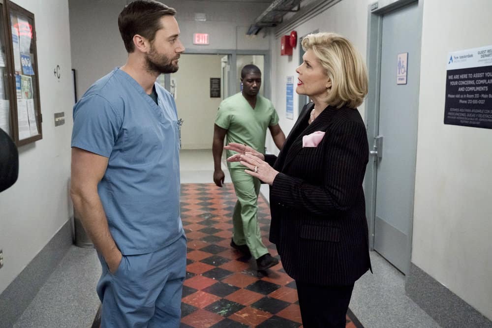 New Amsterdam Season 1 Episode 18 - Ryan Eggold as Dr. Max Goodwin, Debra Monk as Karen Brantley Preview — New Amsterdam Season 1 Episode 18: Five Miles West - Part 2 New Amsterdam Season 1 Episode 18 - Ryan Eggold as Dr. Max Goodwin, Debra Monk as Karen Brantley