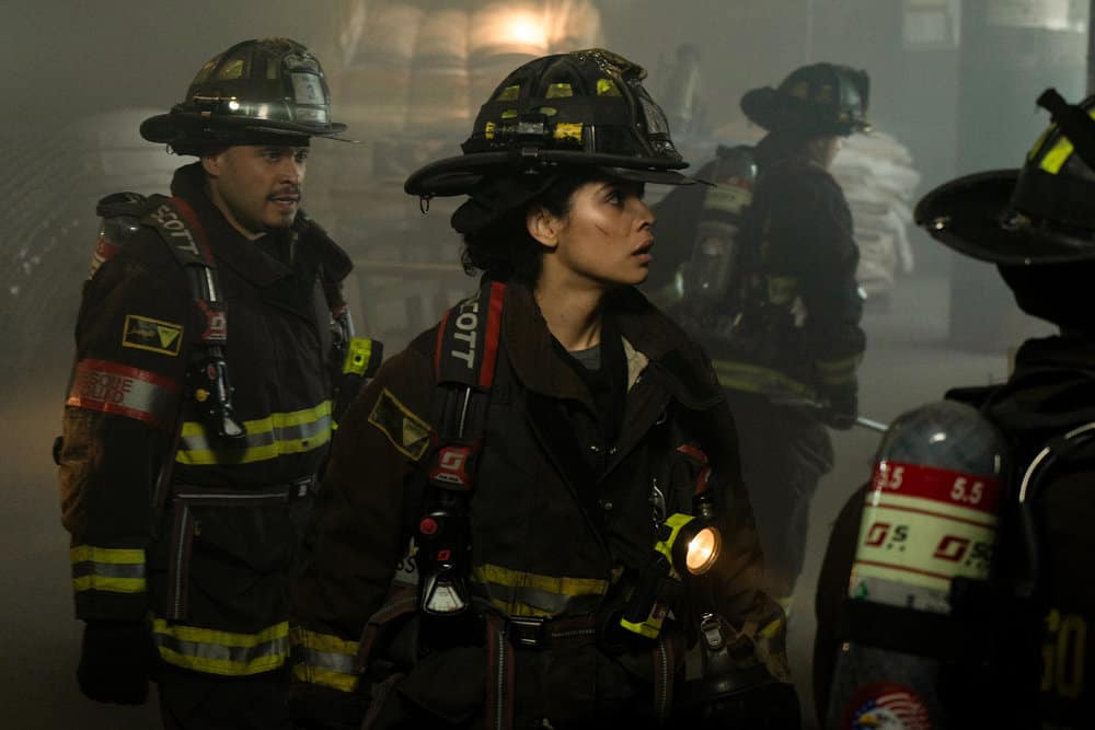 Chicago Fire Season 7 Episode 22 - Joe Minoso as Joe Cruz, Miranda Rae Mayo as Stella Kidd Preview — Chicago Fire Season 7 Episode 22: I’m Not Leaving You - Part 2 Chicago Fire Season 7 Episode 22 - Joe Minoso as Joe Cruz, Miranda Rae Mayo as Stella Kidd