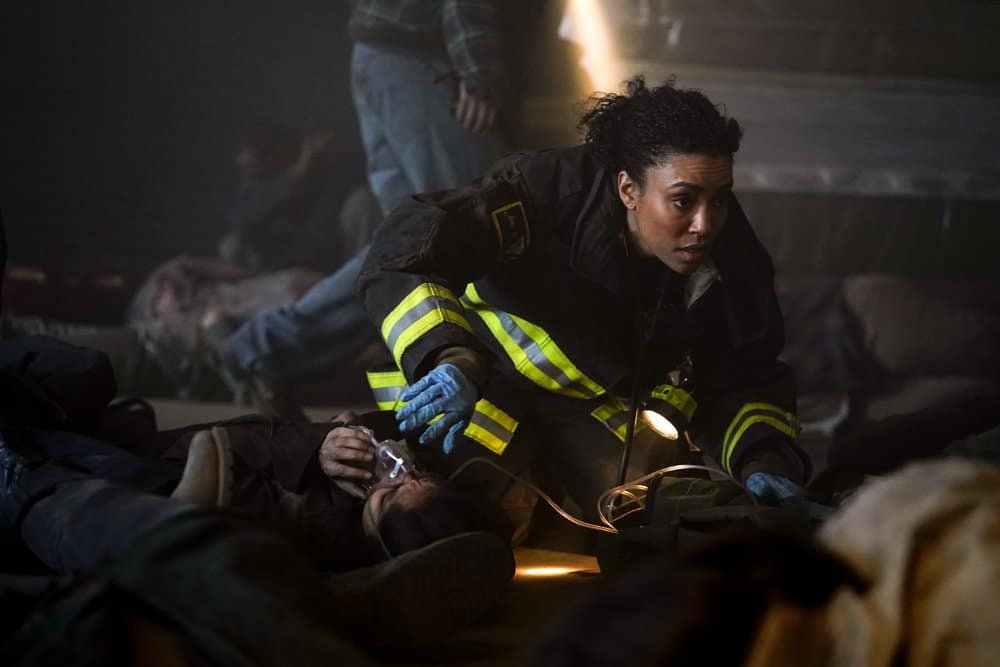 Chicago Fire Season 7 Episode 22 - Annie Ilonzeh as Emily Foster Preview — Chicago Fire Season 7 Episode 22: I’m Not Leaving You - Part 2 Chicago Fire Season 7 Episode 22 - Annie Ilonzeh as Emily Foster